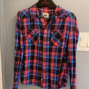 Tna classic fit plaid shirt